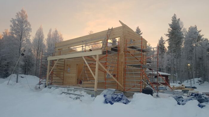 Hirsimökin runko Oulujärvi
